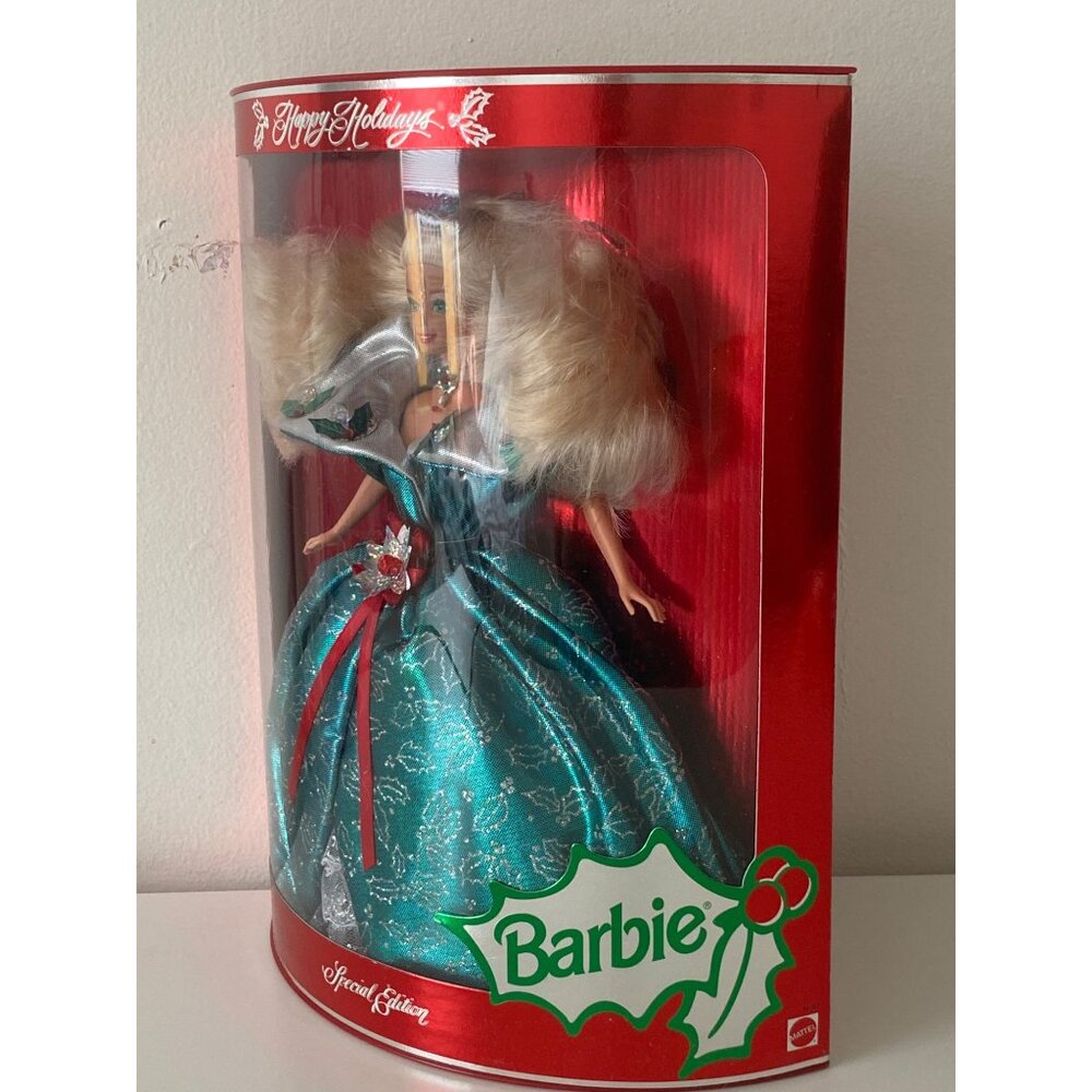 Barbie Happy Holidays Special Edition 1995  Doll Mattel #14123 - Picture 7 of 11